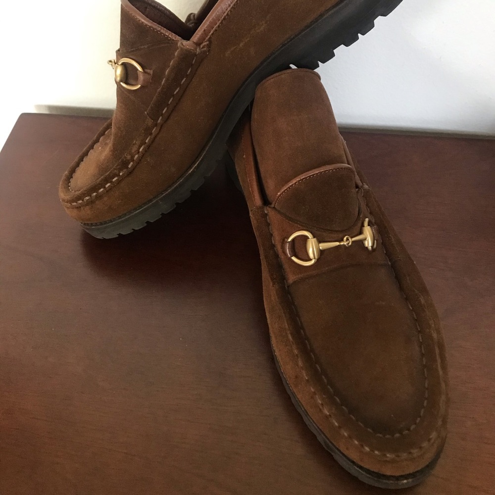 Gucci Loafers Brown Suede Women’s 38.5 (US 8)